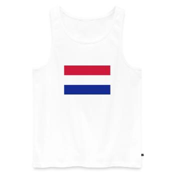 Niederlande - Männer Premium Bio Tank Top - Weiß - Vorne - Michal (187cm)