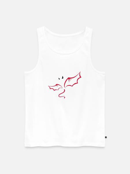 Teufel - Männer Premium Bio Tank Top - Weiß