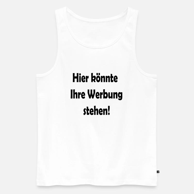 Werbung - Männer Premium Bio Tank Top - Weiß