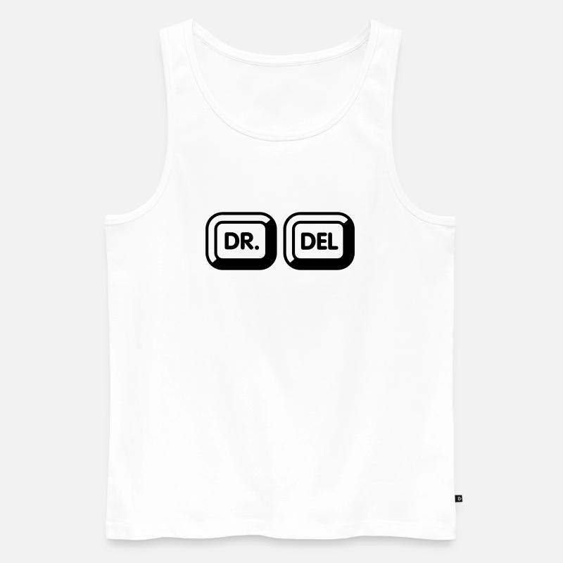 Doktor delete | 1c - Männer Premium Bio Tank Top - Weiß