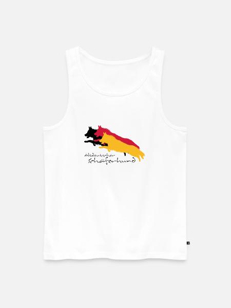altdeutscher schäferhund - Männer Premium Bio Tank Top - Weiß