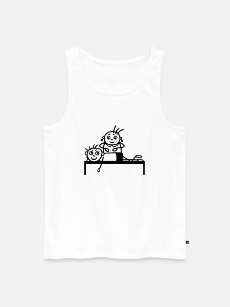 Physiotherapie - Männer Premium Bio Tank Top - Weiß