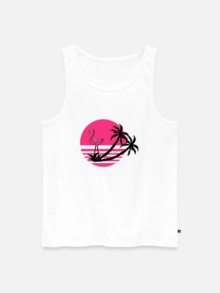 flamingo_island - Männer Premium Bio Tank Top - Weiß