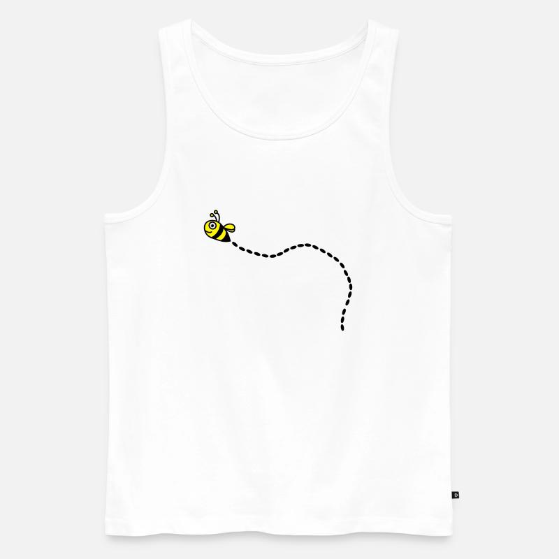 biene2 - Männer Premium Bio Tank Top - Weiß