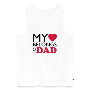 MHBT DAD - Débardeur bio Premium Homme - blanc - Devant - Michal (187cm)
