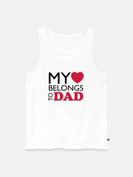 MHBT DAD - Men's Premium Organic Tank Top - white