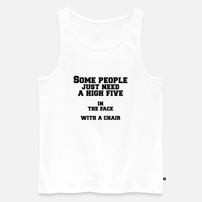 some people - Männer Premium Bio Tank Top - Weiß