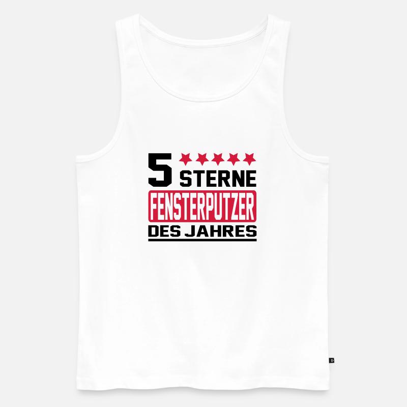 fensterputzer - Männer Premium Bio Tank Top - Weiß