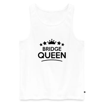 bridge queen stars - Männer Premium Bio Tank Top - Weiß - Vorne - Michal (187cm)