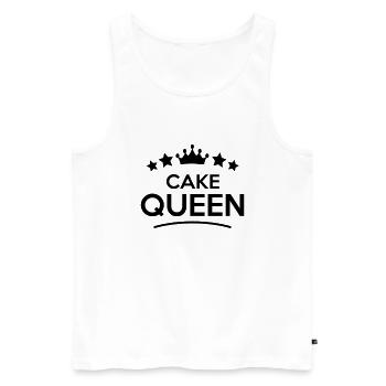 cake queen stars - Men's Premium Organic Tank Top - white - Front - AI Model Male 178 light (178cm)