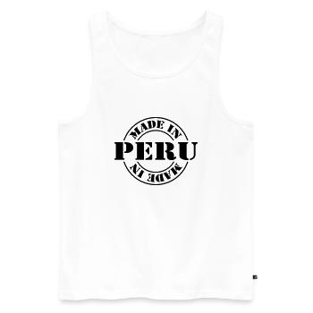 made in peru m1k2 - Men's Premium Organic Tank Top - white - Front - Michal (187cm)