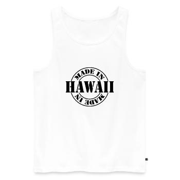 made in hawaii m1k2 - Débardeur bio Premium Homme - blanc - Devant - AI Model Male 178 light (178cm)