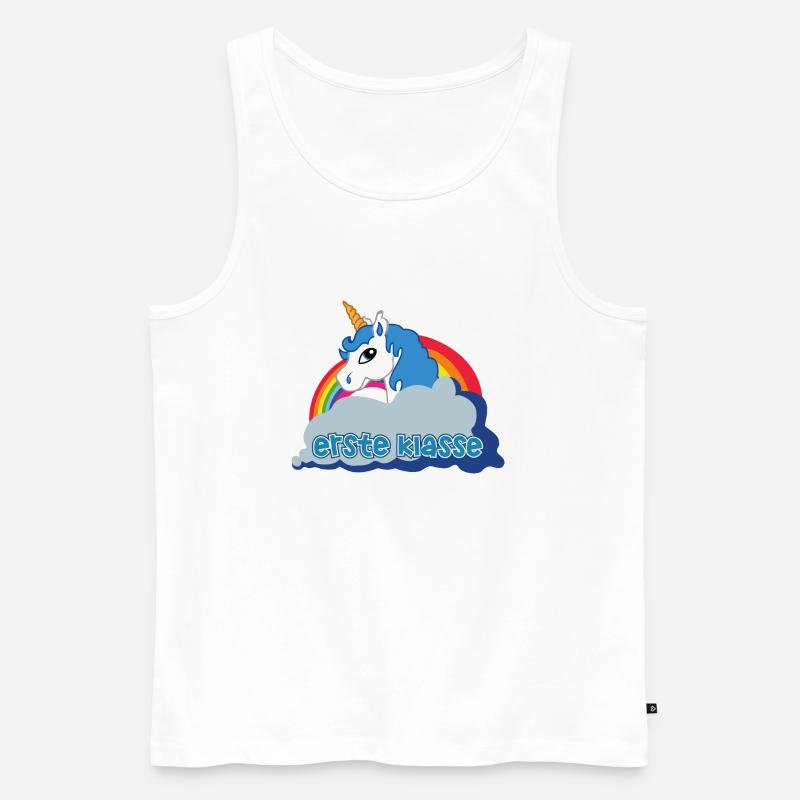 Erste Klasse! (Always be you) - Männer Premium Bio Tank Top - Weiß