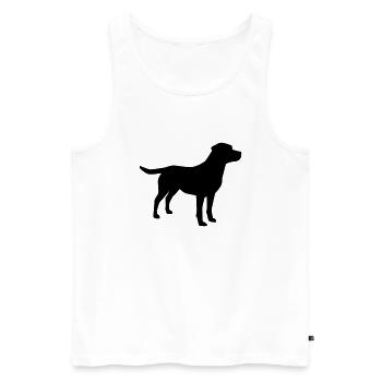 Labrador - Débardeur bio Premium Homme - blanc - Devant - Michal (187cm)