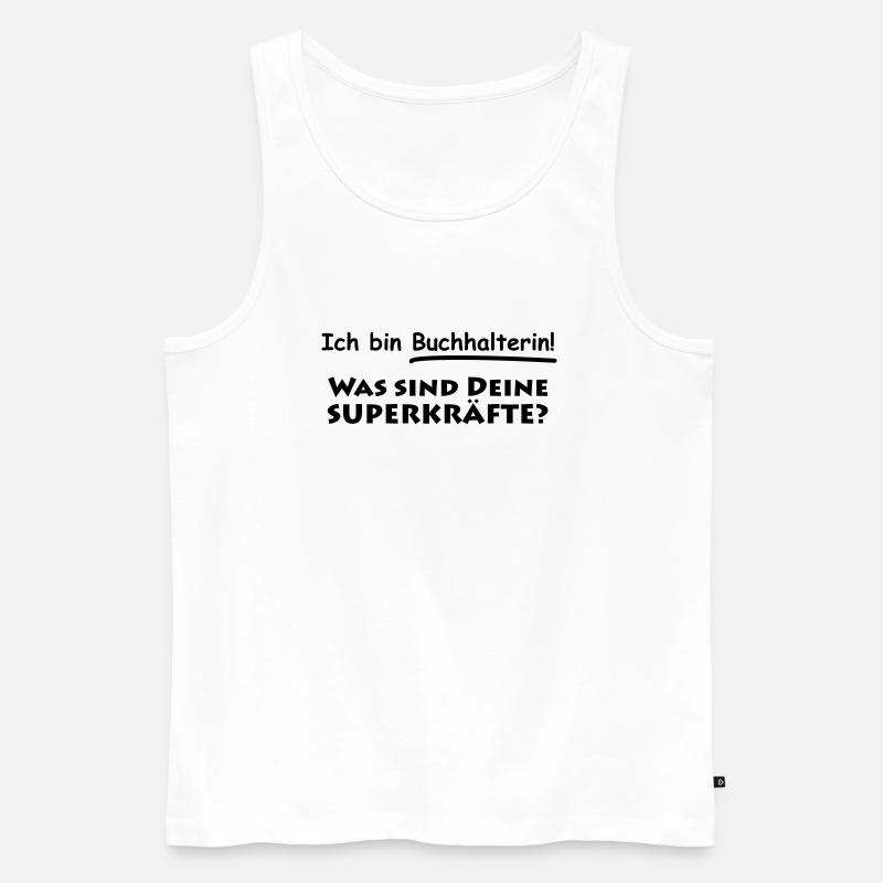 ich bin buchhalterin - Männer Premium Bio Tank Top - Weiß