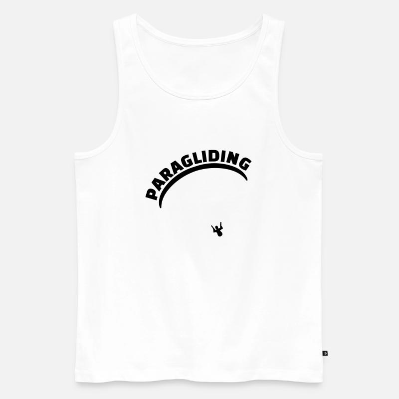 Paragliding - Männer Premium Bio Tank Top - Weiß