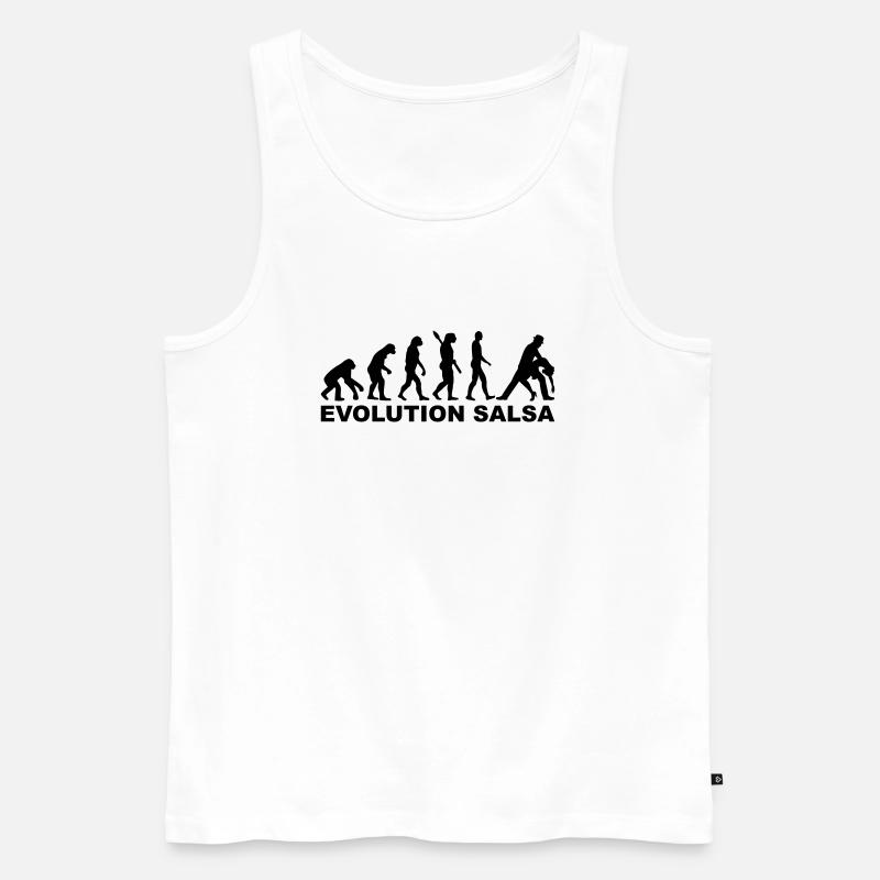 Salsa - Männer Premium Bio Tank Top - Weiß