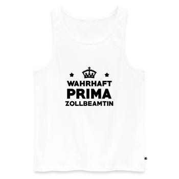 Zollbeamter Zollbeamterin Zoll Polizei Polizist - Männer Premium Bio Tank Top - Weiß - Vorne - Michal (187cm)