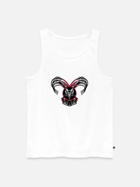 Gothic Girl - Männer Premium Bio Tank Top - Weiß