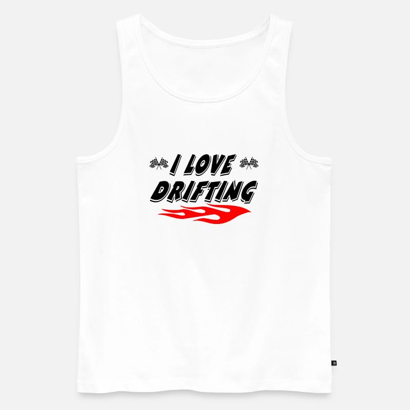 Auto - Männer Premium Bio Tank Top - Weiß