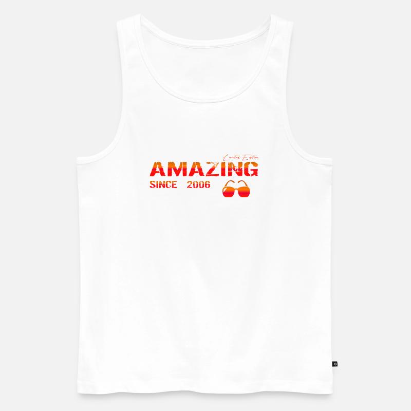 Amazing since 2006 - Männer Premium Bio Tank Top - Weiß
