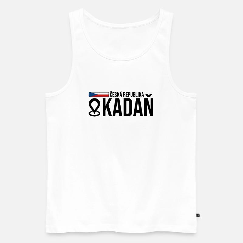 Erzgebirge Tschechien Kadaň - Männer Premium Bio Tank Top - Weiß