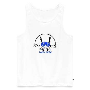 apres ski party crew - Männer Premium Bio Tank Top - Weiß - Vorne - Michal (187cm)