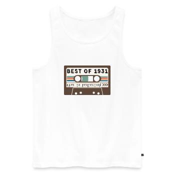 Das Beste von 1931 - Männer Premium Bio Tank Top - Weiß - Vorne - AI Model Male 178 light (178cm)