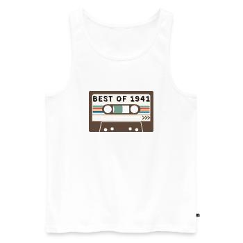 Best of 1941 - Men's Premium Organic Tank Top - white - Front - Michal (187cm)