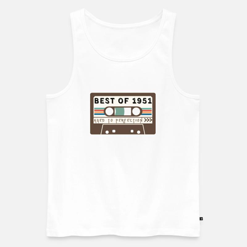 Das Beste von 1951 - Männer Premium Bio Tank Top - Weiß