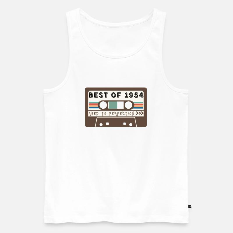 Das Beste von 1954 - Männer Premium Bio Tank Top - Weiß