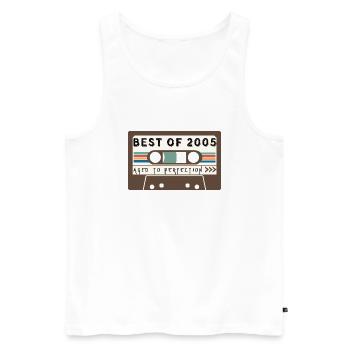 Das Beste aus 2005 - Männer Premium Bio Tank Top - Weiß - Vorne - Michal (187cm)