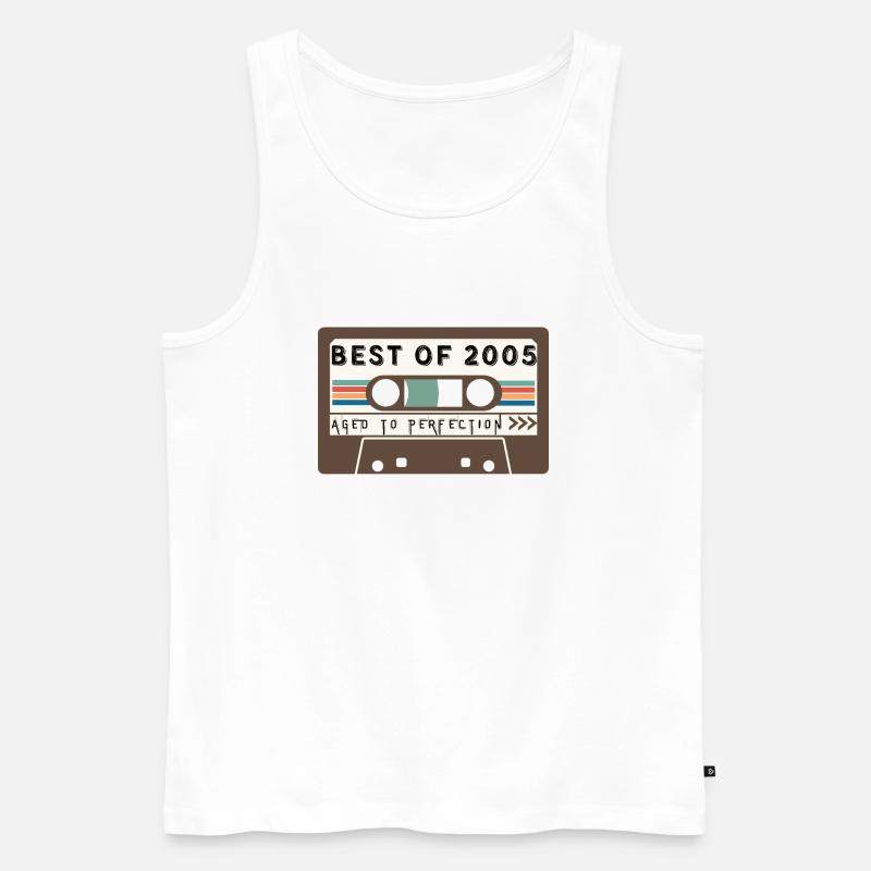 Das Beste aus 2005 - Männer Premium Bio Tank Top - Weiß