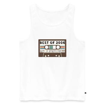 Das Beste aus 2006 - Männer Premium Bio Tank Top - Weiß - Vorne - AI Model Male 178 light (178cm)