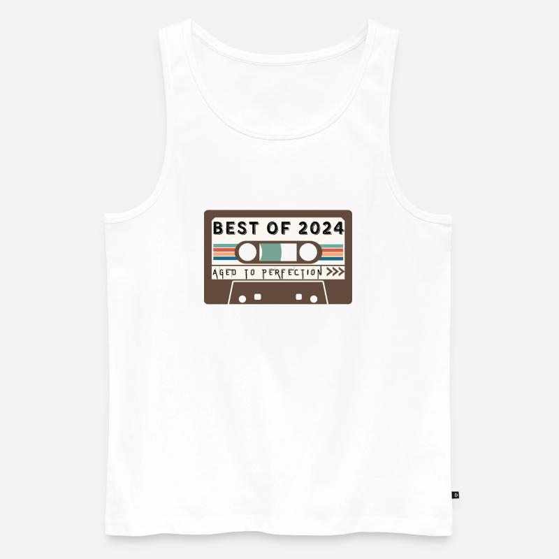 Das Beste aus 2024 - Männer Premium Bio Tank Top - Weiß
