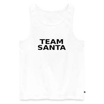 team santa -t1 - Männer Premium Bio Tank Top - Weiß - Vorne - AI Model Male 178 light (178cm)