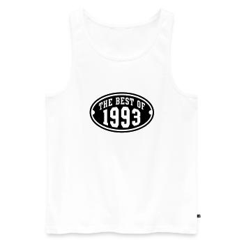 LE MEILLEUR DE 1993 - conception Anniversaire - Débardeur bio Premium Homme - blanc - Devant - Michal (187cm)