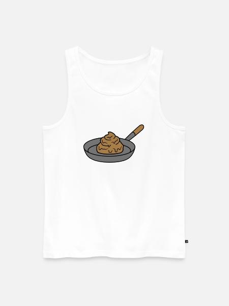 shit shit kot walgelijk walgelijk koechin grillen - Mannen Premium Bio Tanktop - wit