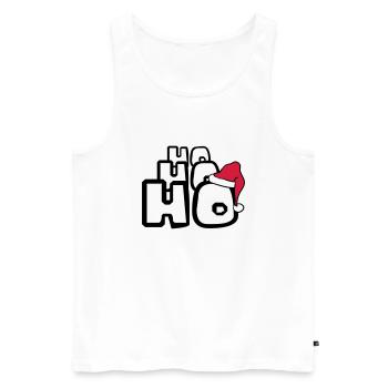 Santa ho ho ho christmas nikolaus weihnac - Men's Premium Organic Tank Top - white - Front - Michal (187cm)