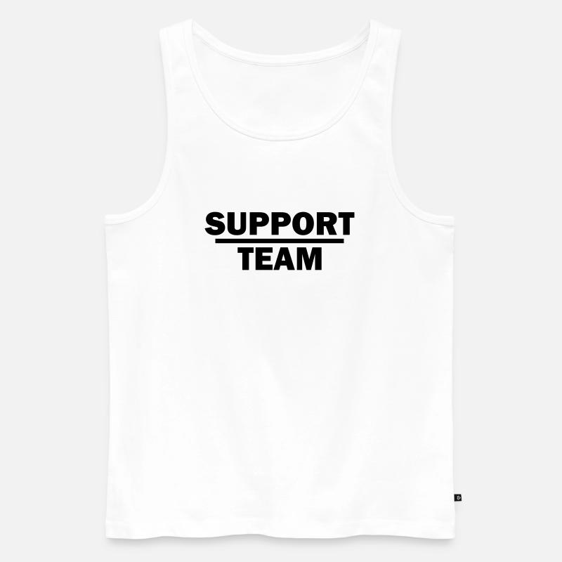 support team - Männer Premium Bio Tank Top - Weiß