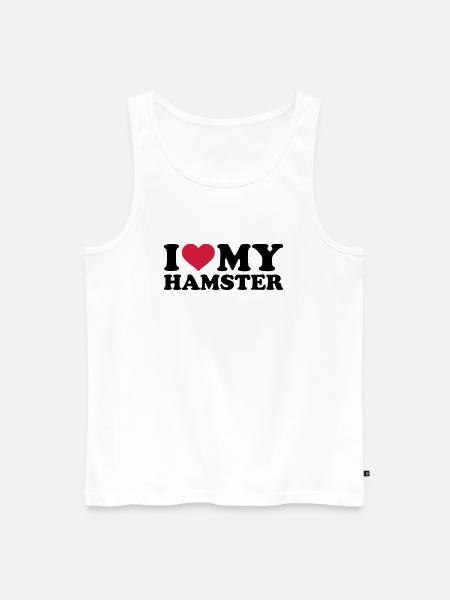Hamster - Männer Premium Bio Tank Top - Weiß