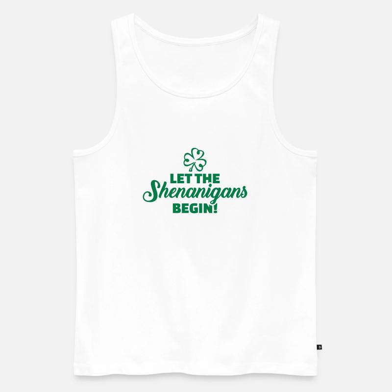 Let the shenanigans begin - Männer Premium Bio Tank Top - Weiß