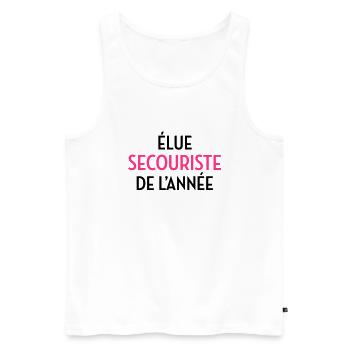 Erste Hilfe / Retter / Retterin / Arzt - Männer Premium Bio Tank Top - Weiß - Vorne - AI Model Male 178 light (178cm)