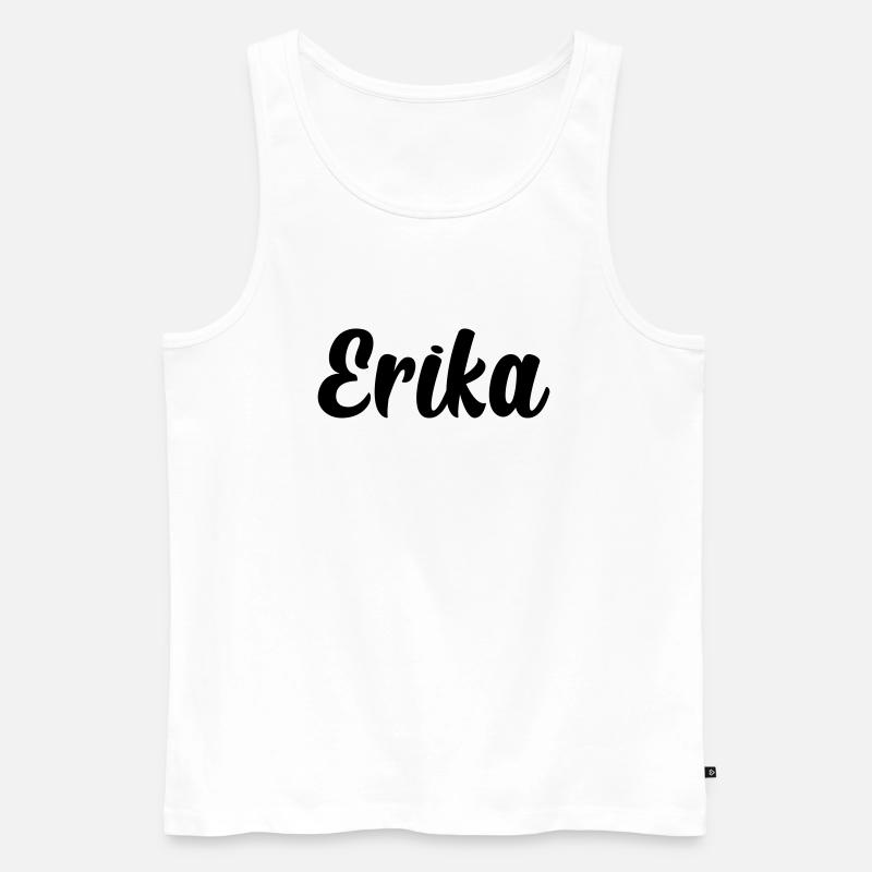 Erika - Männer Premium Bio Tank Top - Weiß