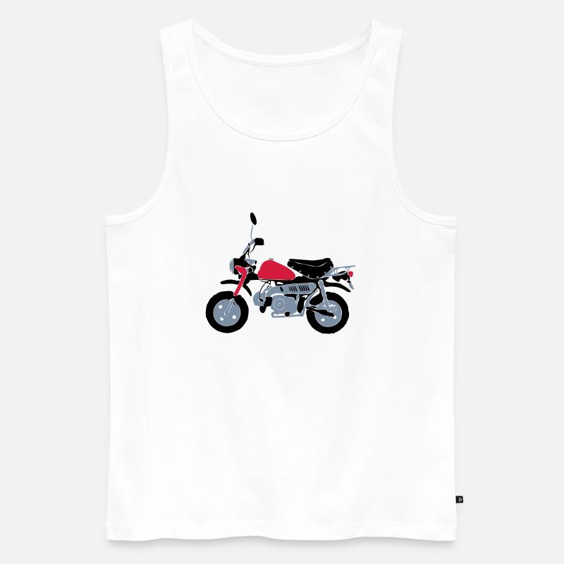 Moped - Männer Premium Bio Tank Top - Weiß