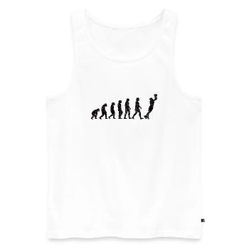 Club de basket-ball Amateurs de basket-ball - Débardeur bio Premium Homme - blanc - Devant - Michal (187cm)