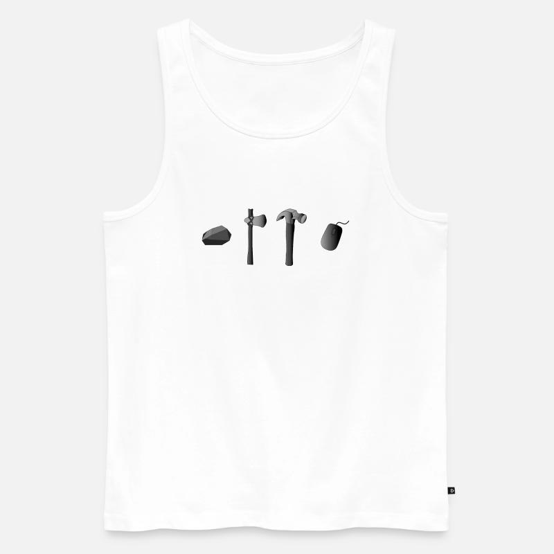 Toololution - Männer Premium Bio Tank Top - Weiß
