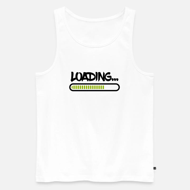 loading - Männer Premium Bio Tank Top - Weiß