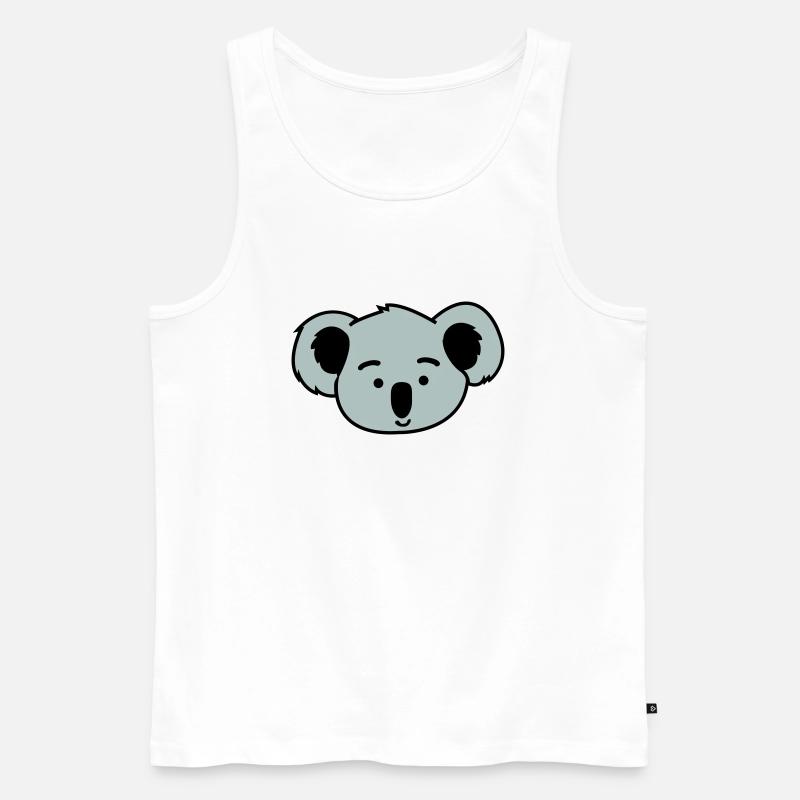 koala - Männer Premium Bio Tank Top - Weiß