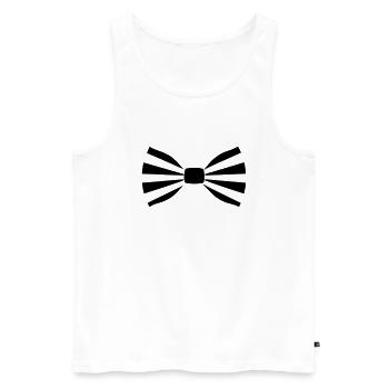 Binden - Männer Premium Bio Tank Top - Weiß - Vorne - AI Model Male 178 light (178cm)